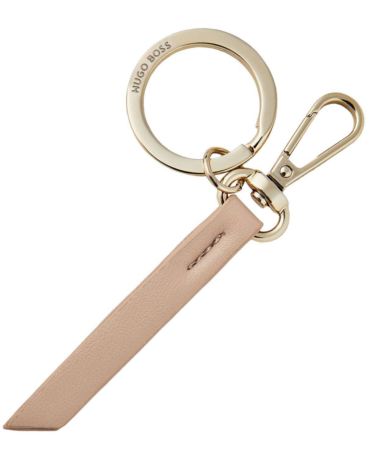Boss Accessories BOSS Μπρελόκ από ανοξείδωτο ατσάλι Beige & Gold HAK311X
