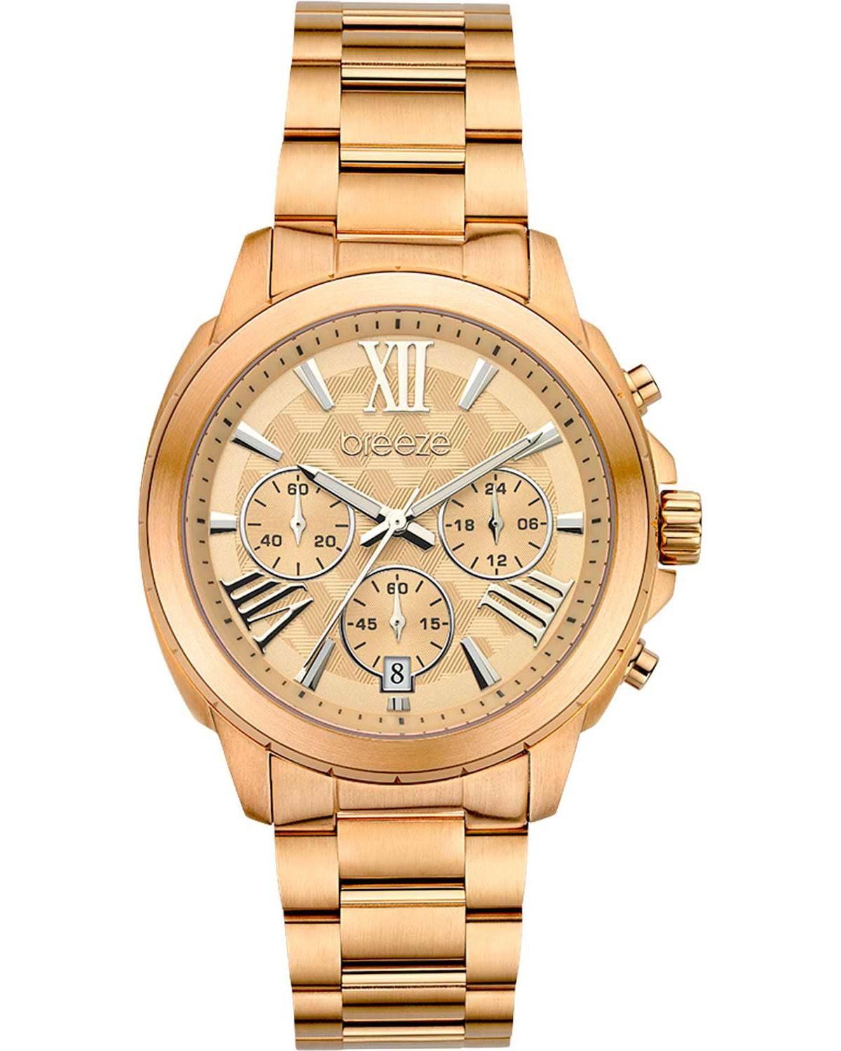  BREEZE Chronique Chronograph - 212481.4, Rose Gold case with Stainless Steel Bracelet 2025