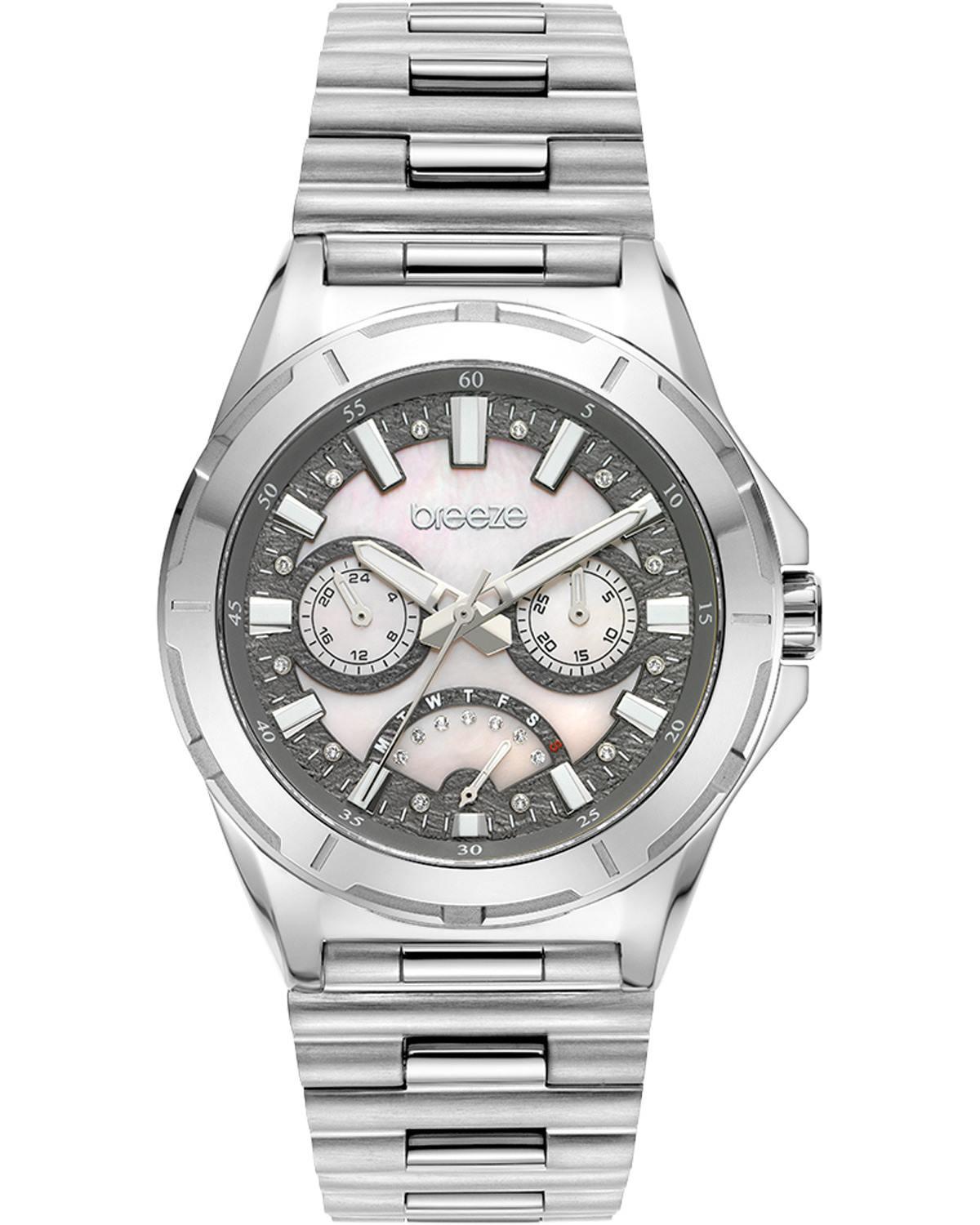  BREEZE Elysian Crystals - 612271.4 Silver case with Stainless Steel Bracelet 2025