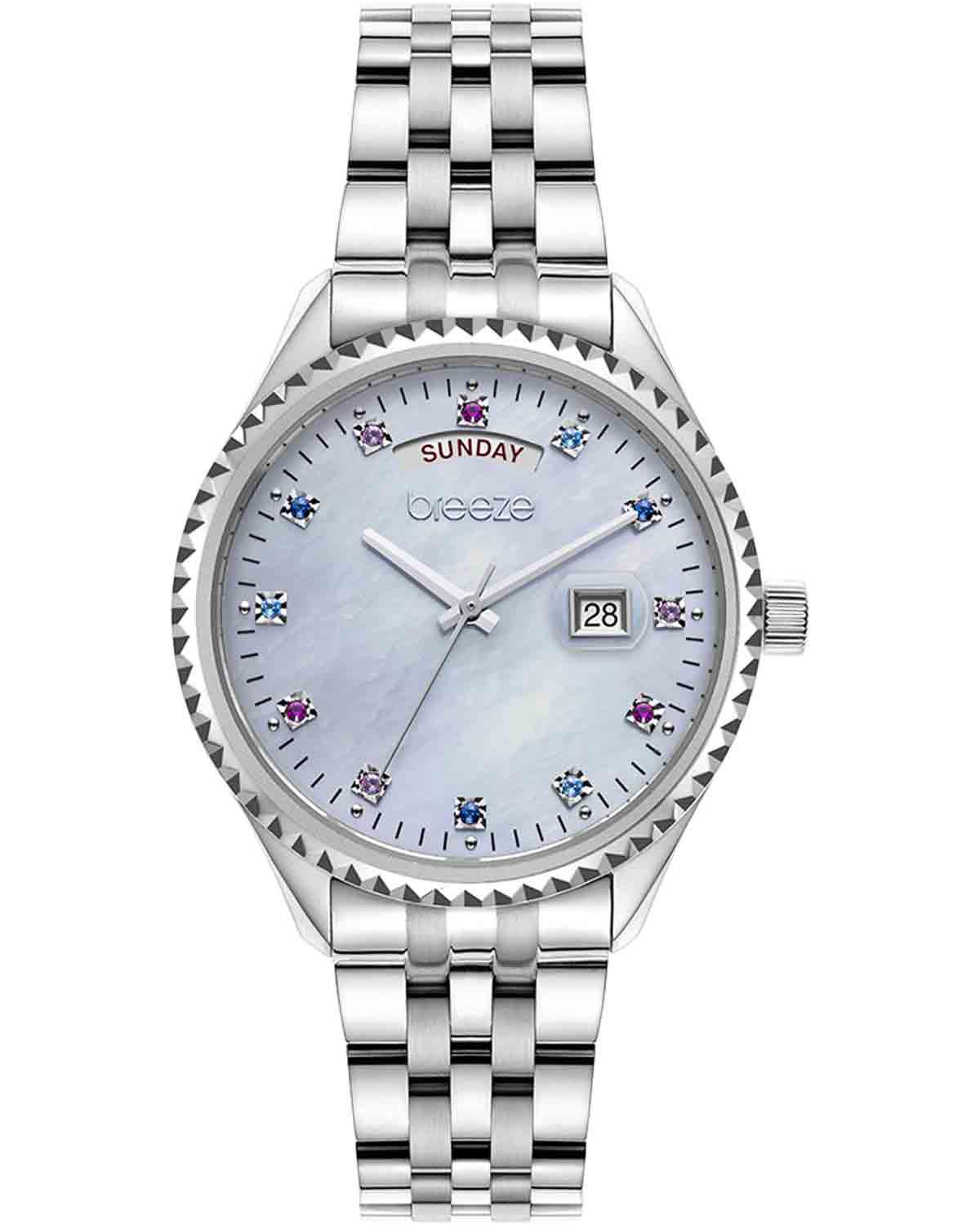  BREEZE Glacier Crystals - 612401.6, Silver case with Stainless Steel Bracelet 2025