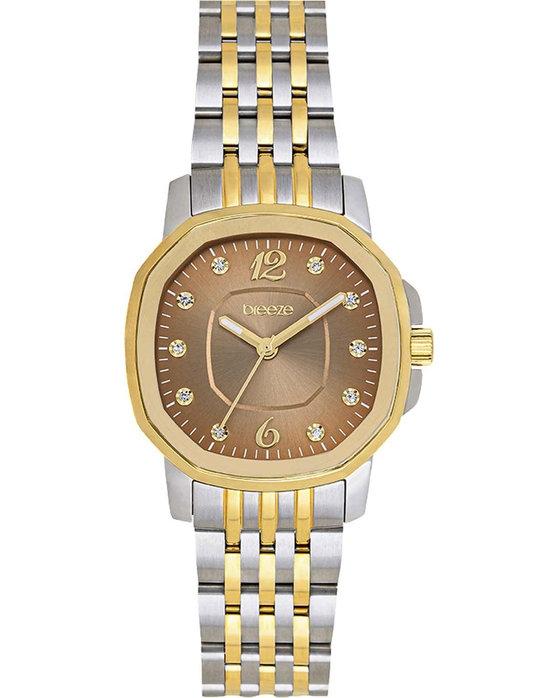  BREEZE Majestic Swarovski - 712511.5, Silver & Gold case with Stainless Steel Bracelet 2025