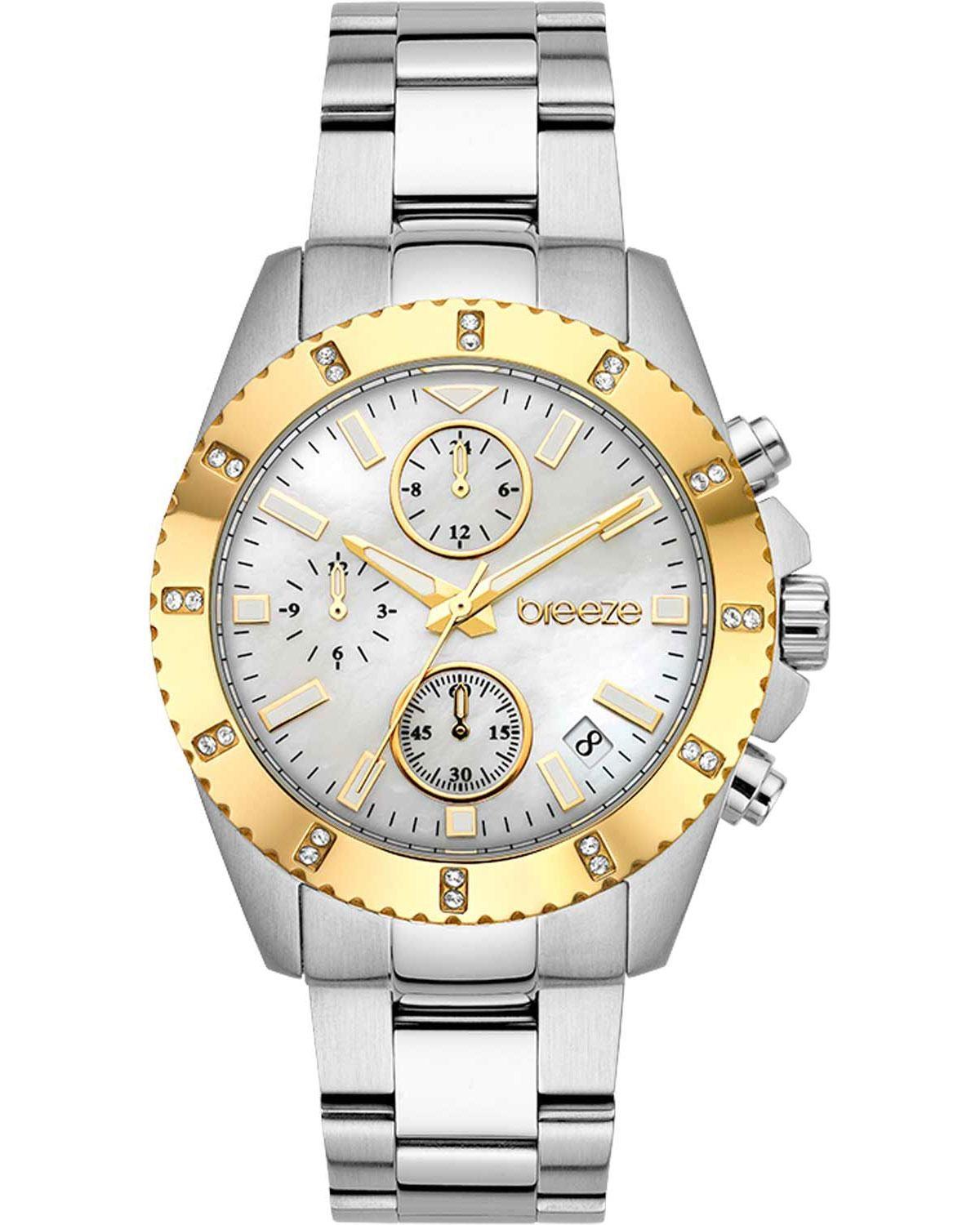  BREEZE Obsession Crystals Chronograph - 612461.2, Silver case with Stainless Steel Bracelet 2025