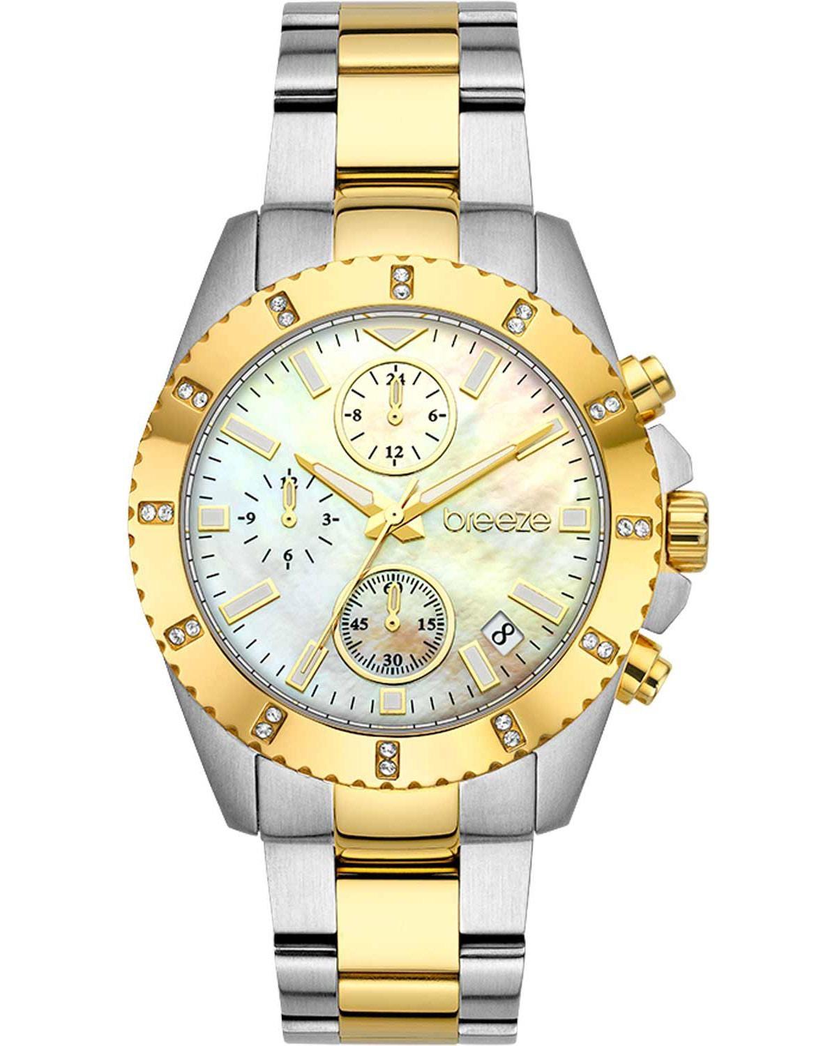  BREEZE Obsession Crystals Chronograph - 712461.2, Silver case with Stainless Steel Bracelet 2025