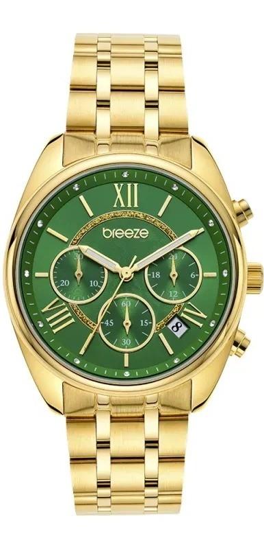 Breeze BREEZE Poshius Chronograph - 212521.3, Gold case with Stainless Steel Bracelet