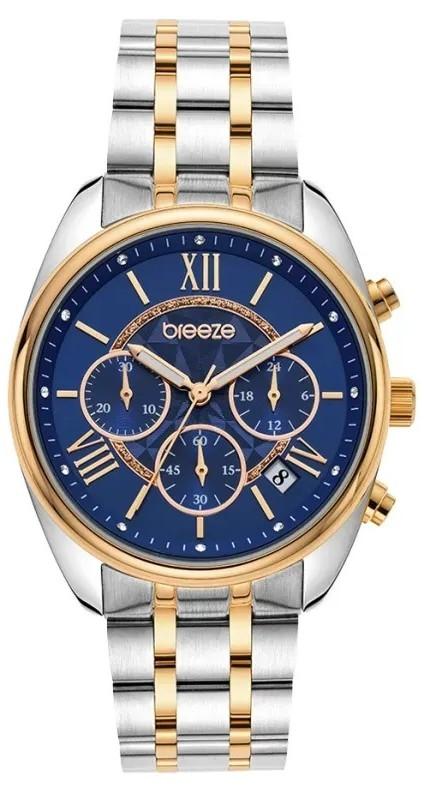 Breeze BREEZE Poshius Chronograph - 712521.3, Silver case with Stainless Steel Bracelet