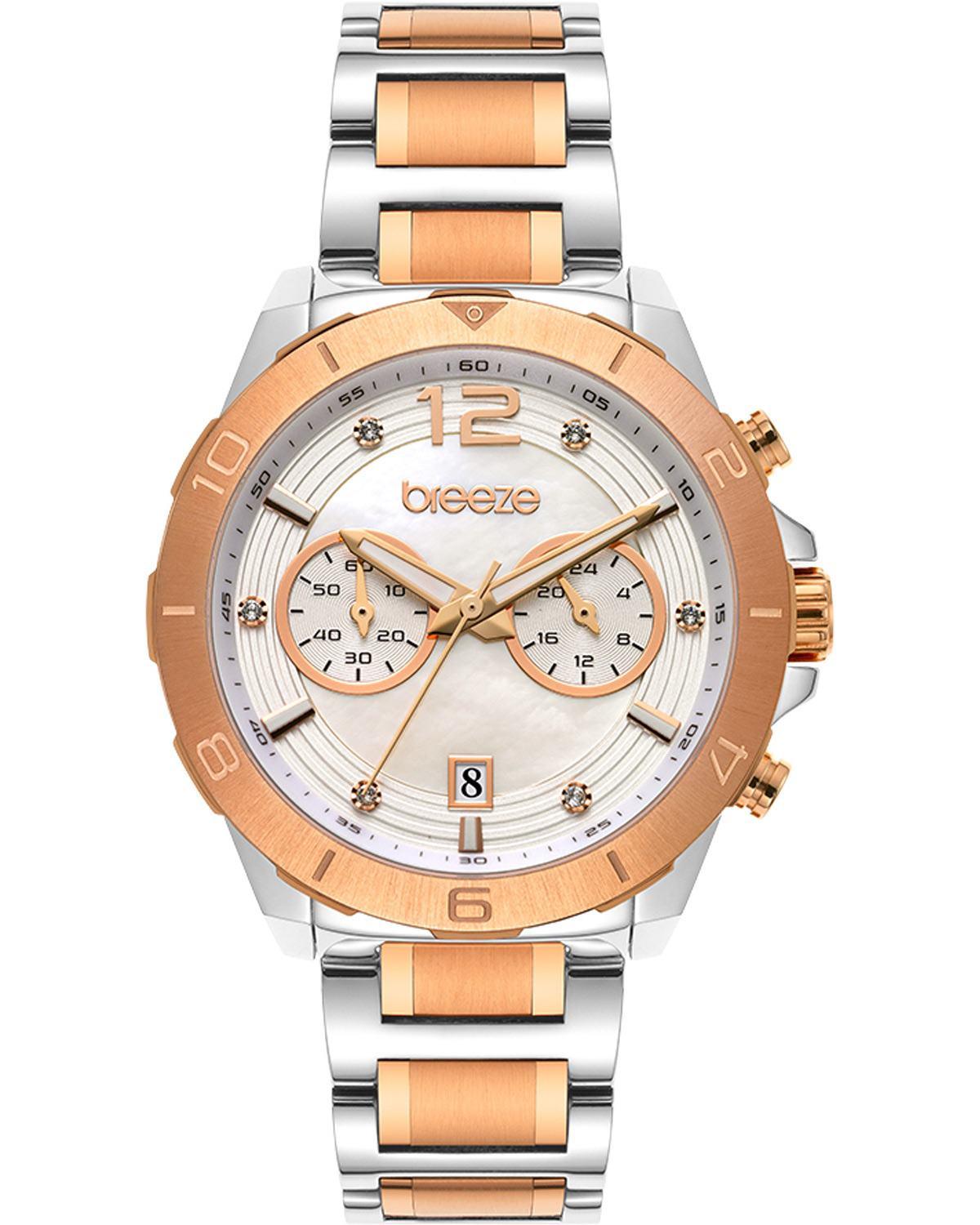  BREEZE Prestinia Chronograph - 712281.6 Silver case with Stainless Steel Bracelet 2025