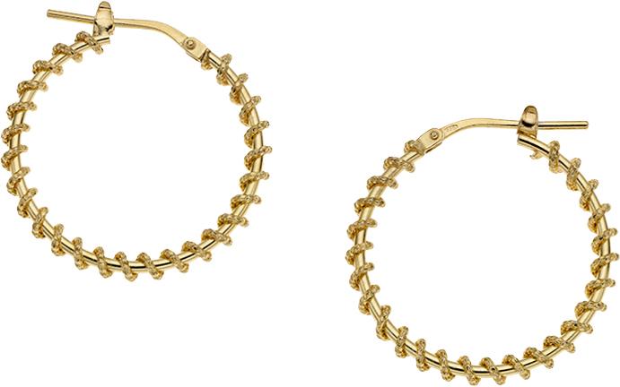 Breeze Jewellery BREEZE Σκουλαρίκια από Aσήμι 925 Gold 213001.1