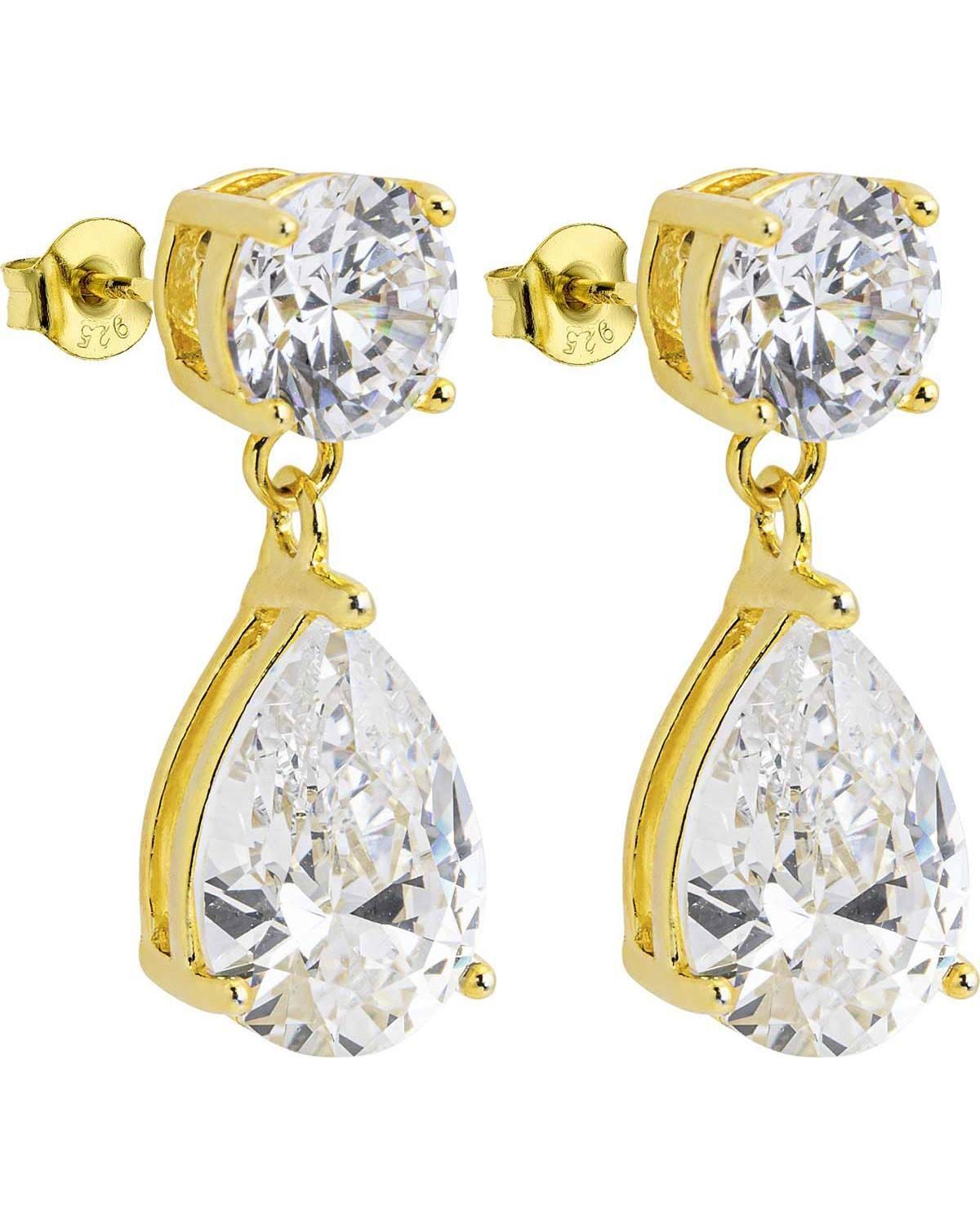 Breeze Jewellery BREEZE Σκουλαρίκια από Ασήμι 925 Gold 213052.1