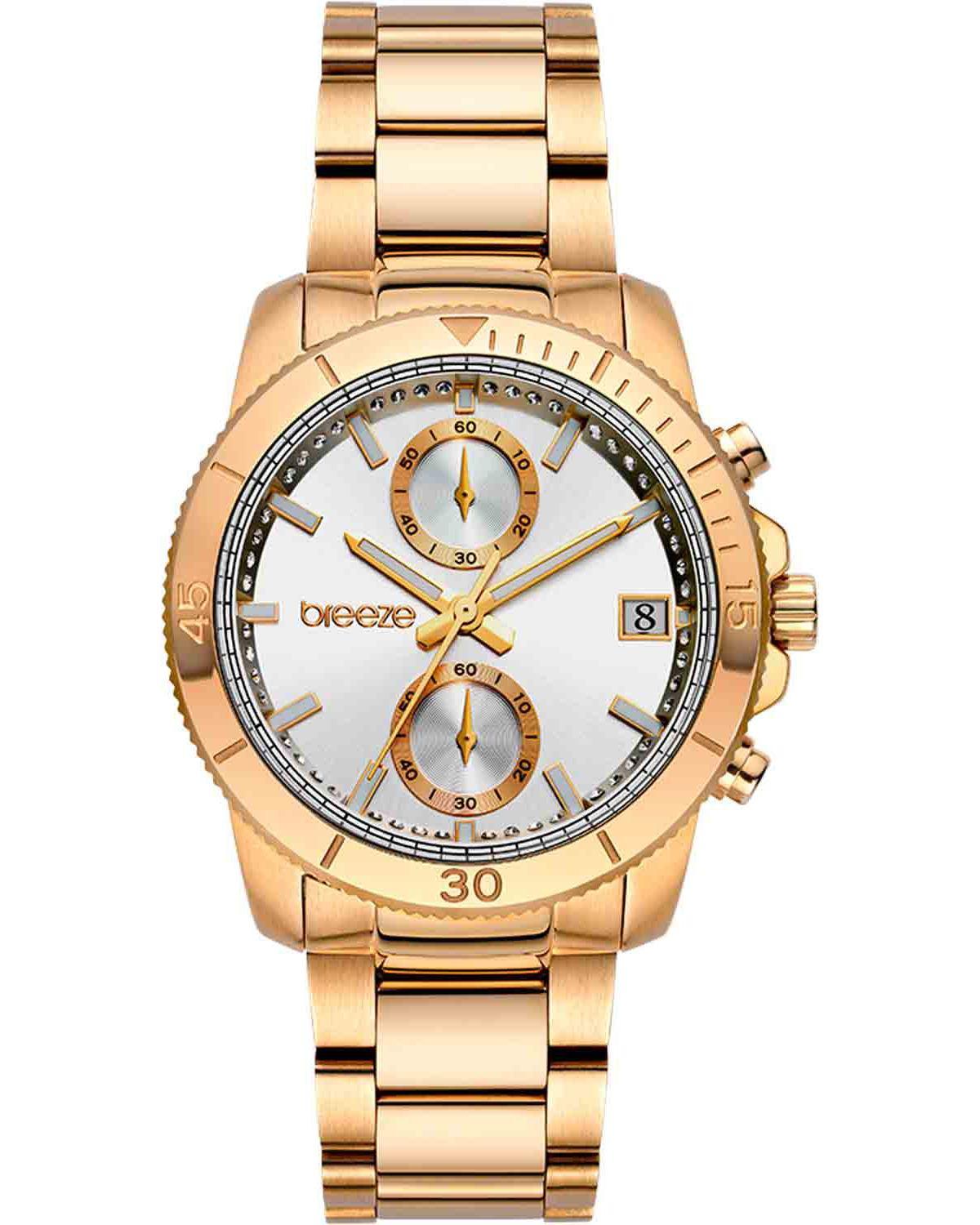  BREEZE Sparkly Crystals Chronograph - 212391.4, Rose Gold case with Stainless Steel Bracelet 2025