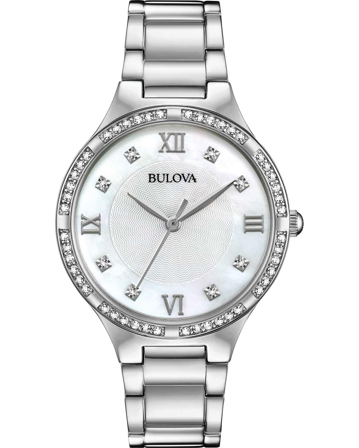  BULOVA Crystal Swarovski - 96L262 Silver case with Stainless Steel Bracelet 2025