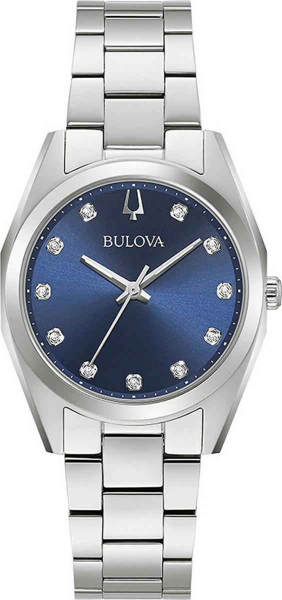 Bulova BULOVA Diamond Collection Surveyor - 96P229 Silver case with Stainless Steel Bracelet