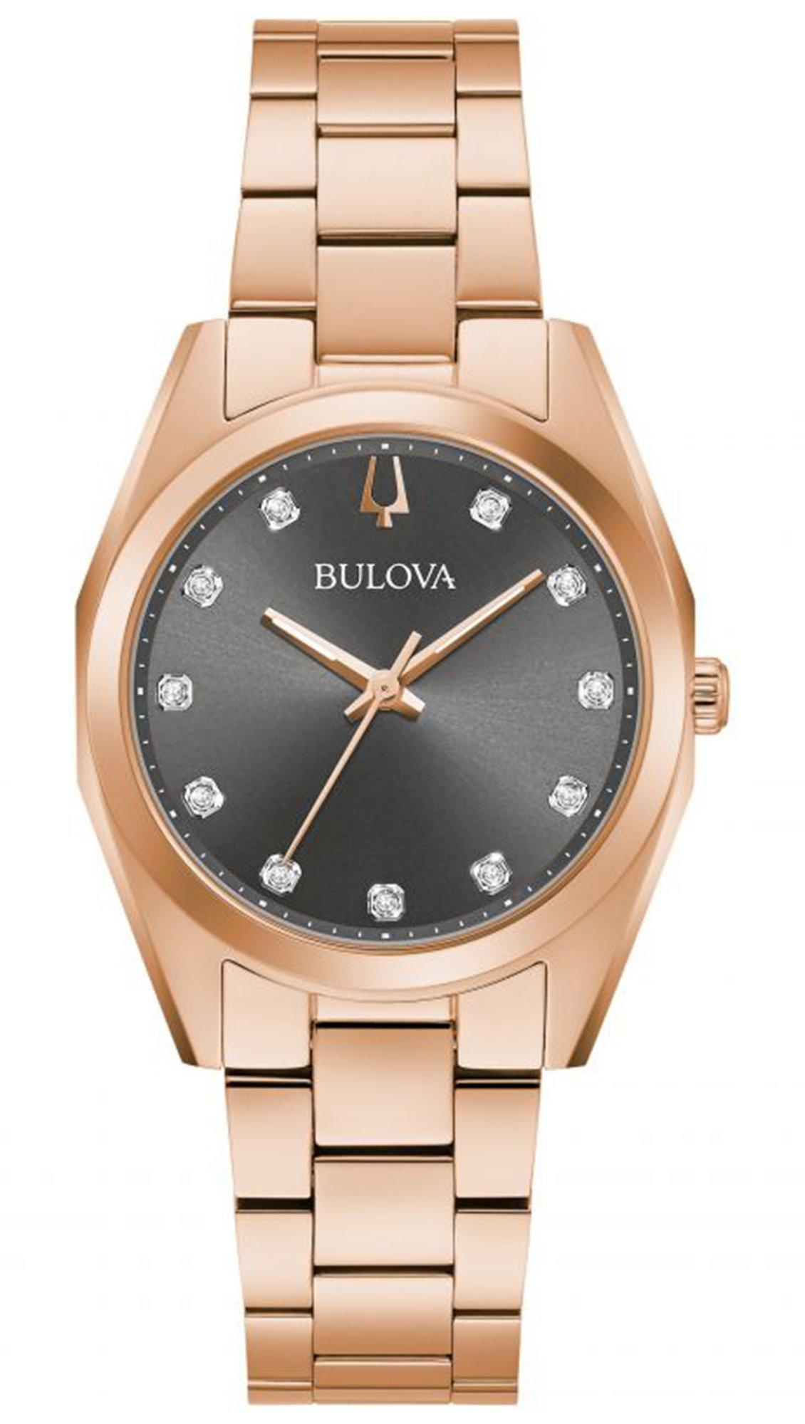  BULOVA Diamond Collection Surveyor - 97P156 Rose Gold case with Stainless Steel Bracelet 2025