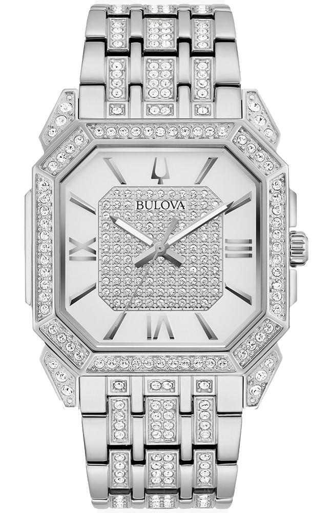 Bulova BULOVA Octava Crystal Swarovski - 96A285 Silver case with Stainless Steel Bracelet