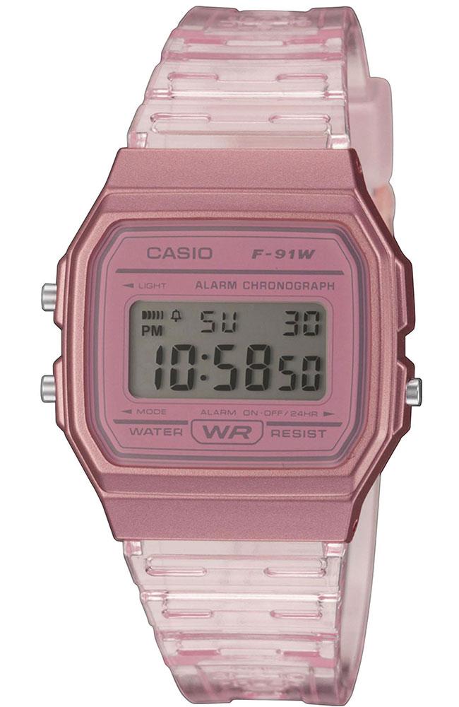  CASIO Collection - F-91WS-4EF, Pink case with Pink Rubber Strap 2025