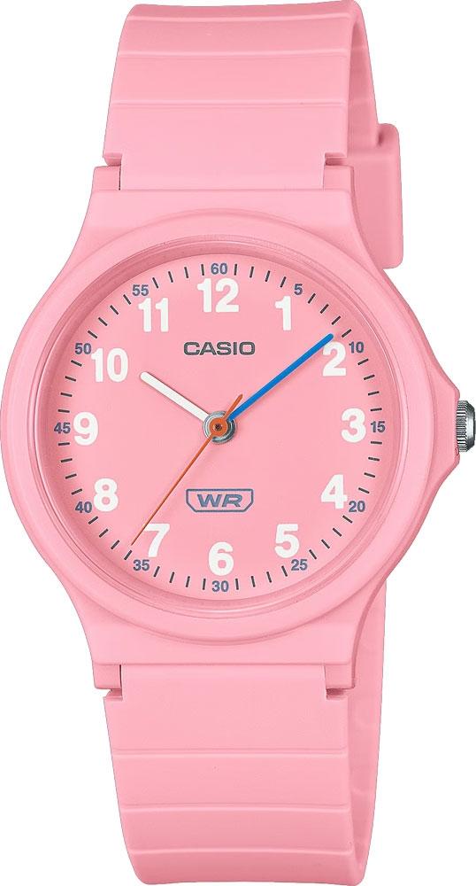 Casio CASIO Collection - LQ-24B-4BEF, Pink case with Pink Green Rubber Strap