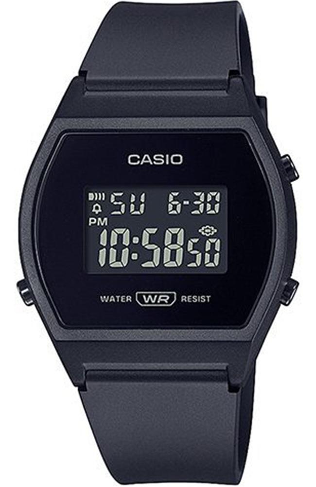 Casio CASIO Collection - LW-204-1BEF, Black case with Black Rubber Strap