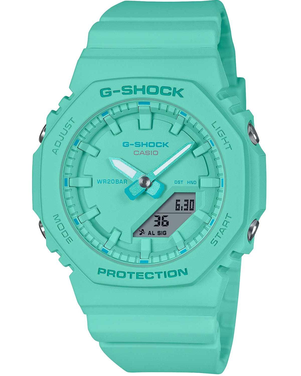  CASIO G-Shock Chronograph - GMA-P2100-2AER Turqoise case with Turqoise Rubber Strap 2025