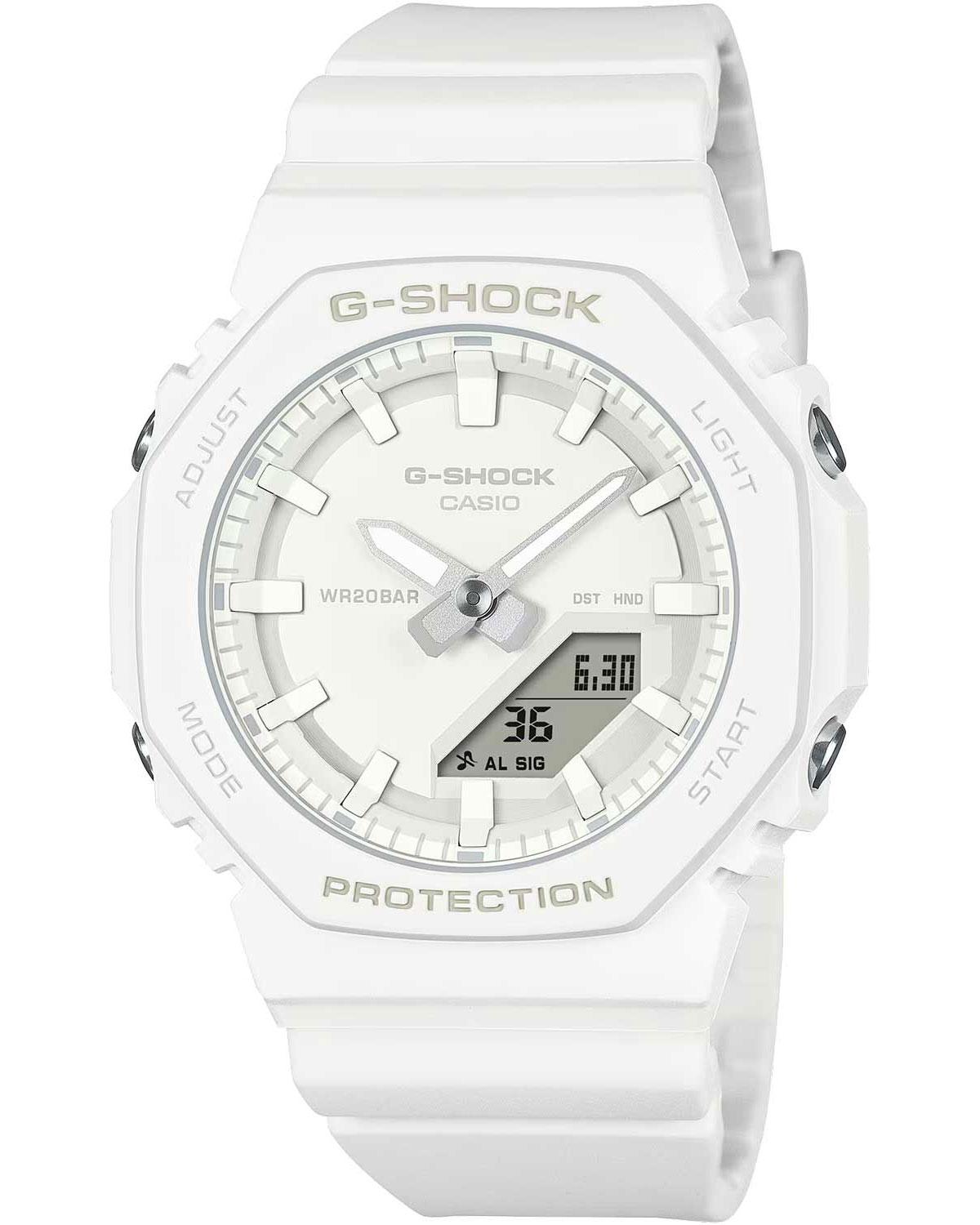  CASIO G-Shock Chronograph - GMA-P2100-7AER White case with White Rubber Strap 2025