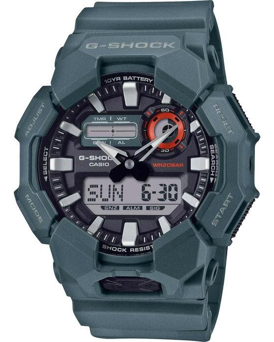 CASIO GShock Dual Time Chronograph GA0102AER Petrol case with Black Rubber Strap