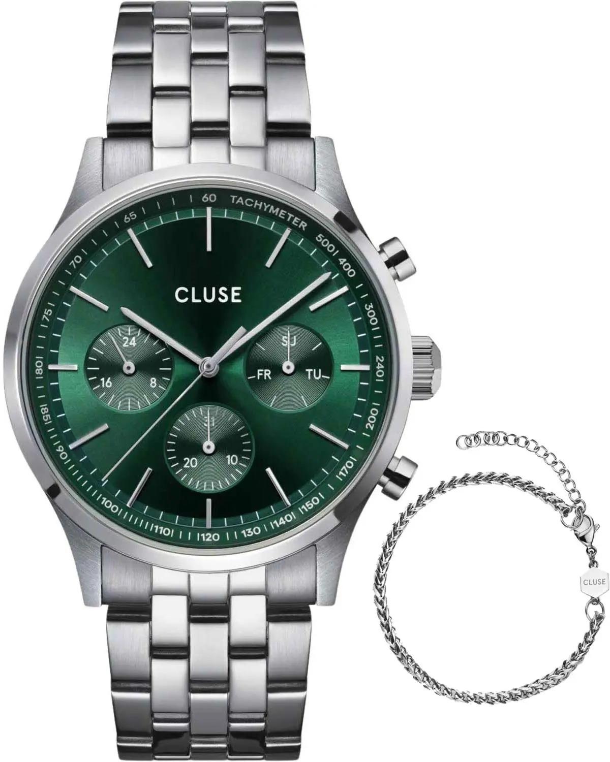Cluse CLUSE Antheor Mens - CG20906, Silver case with Stainless Steel Bracelet