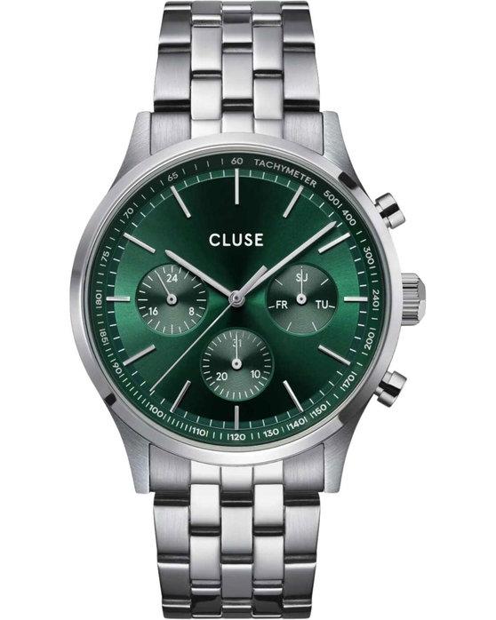 Cluse CLUSE Antheor Mens - CW21002, Silver case with Stainless Steel Bracelet