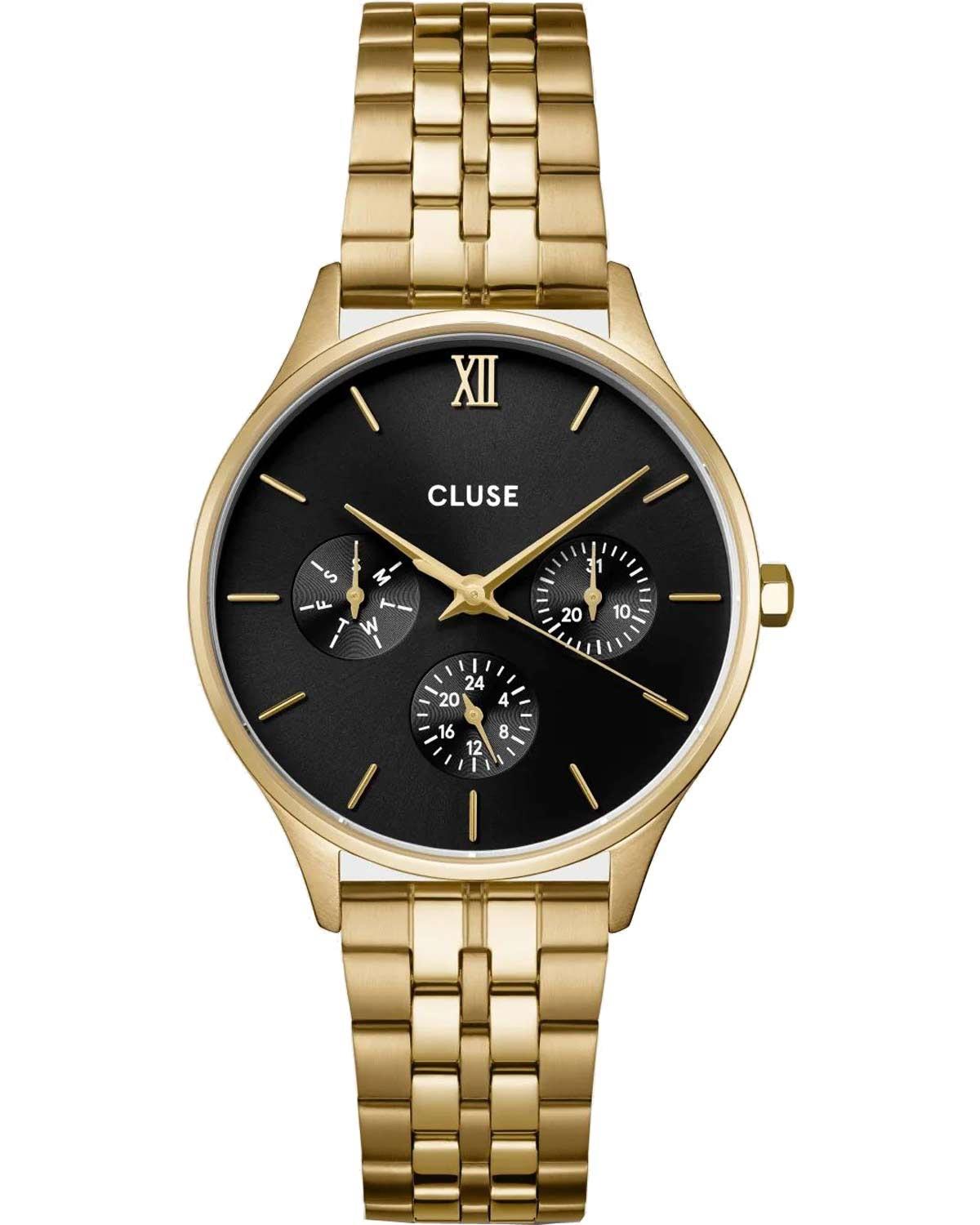  CLUSE Minuit - CW10707, Gold case with Stainless Steel Bracelet 2025