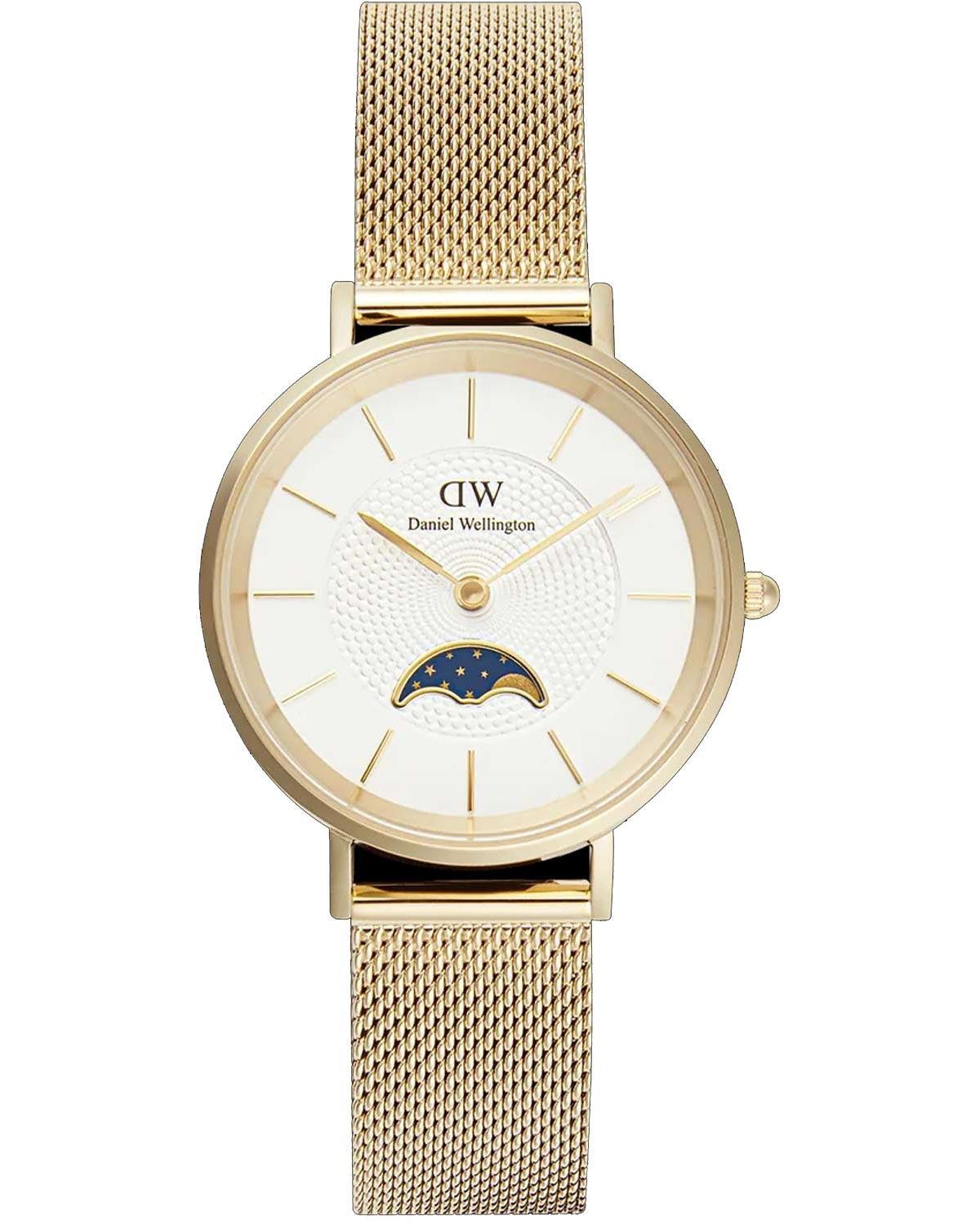  DANIEL WELLINGTON Petite Lune Evergold - DW00100771, Gold case with Stainless Steel Bracelet 2025