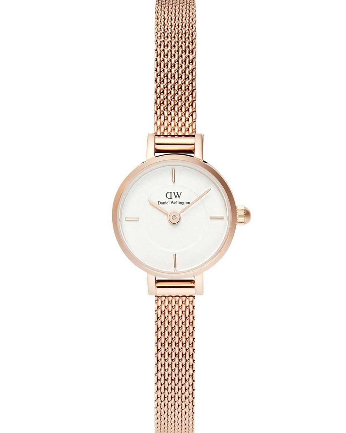  DANIEL WELLINGTON Petite Mini Melrose - DW00100744, Rose Gold case with Stainless Steel Bracelet 2025