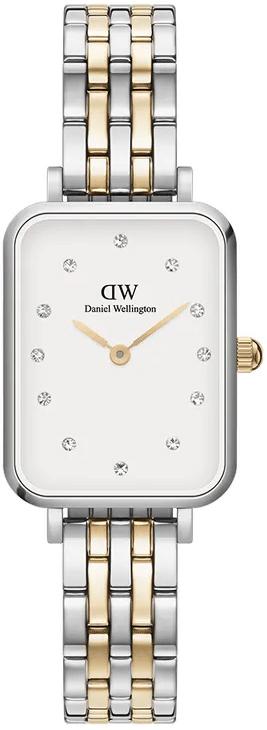  DANIEL WELLINGTON Quadro Lumine 5-Link - DW00100625, Silver case with Stainless Steel Bracelet 2025