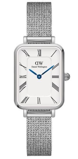  DANIEL WELLINGTON Quadro Roman Numerals Sterling - DW00100690, Silver case with Stainless Steel Bracelet 2025