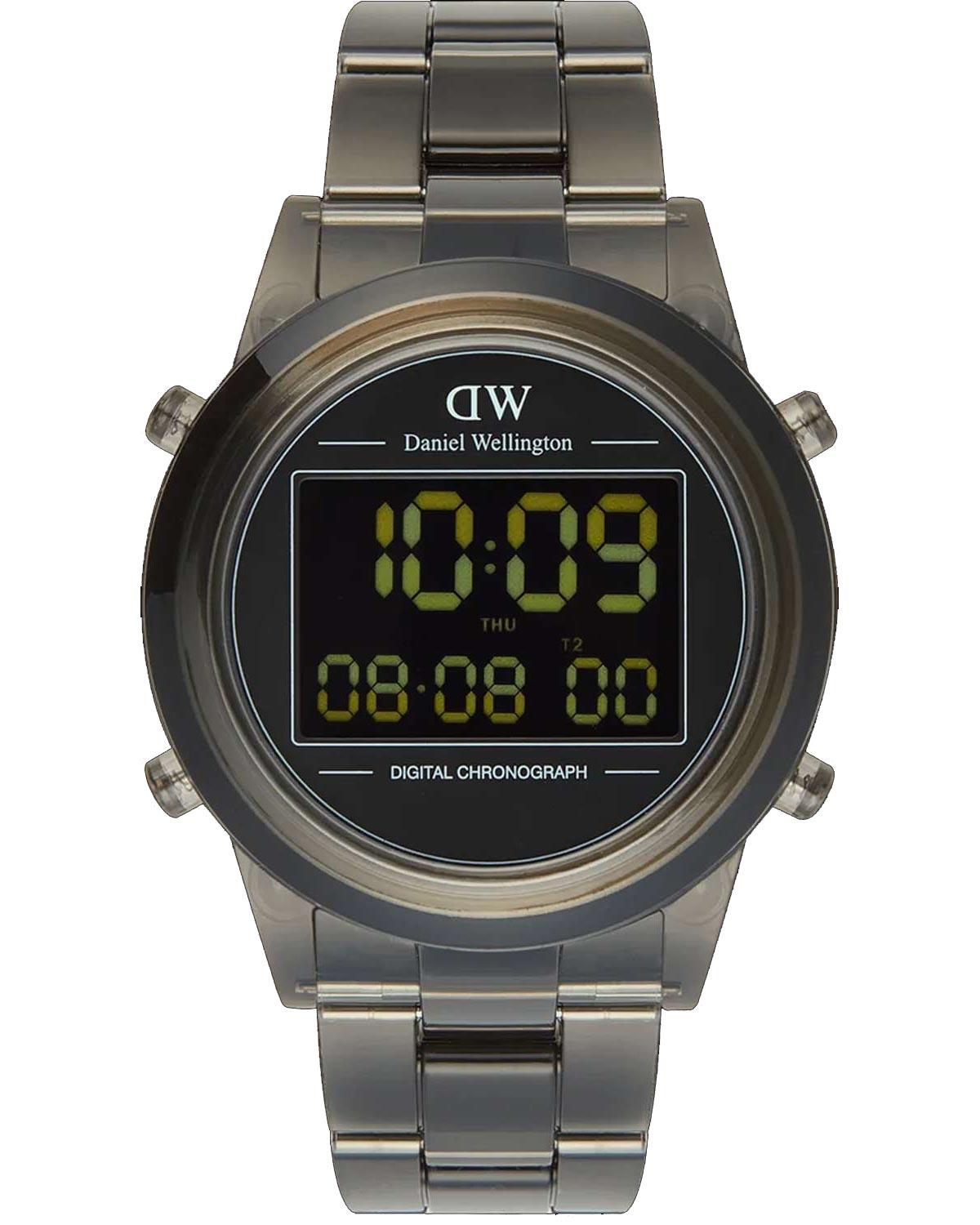 Daniel Wellington DANIEL WELLINGTON Retro Digital - DW00100765, Dark Grey case with Plastic Bracelet
