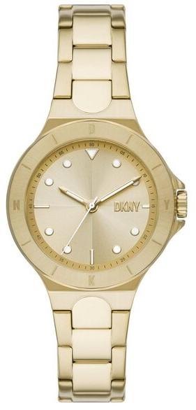  DKNY Chambers Ladies - NY6655, Gold case with Stainless Steel Bracelet 2025