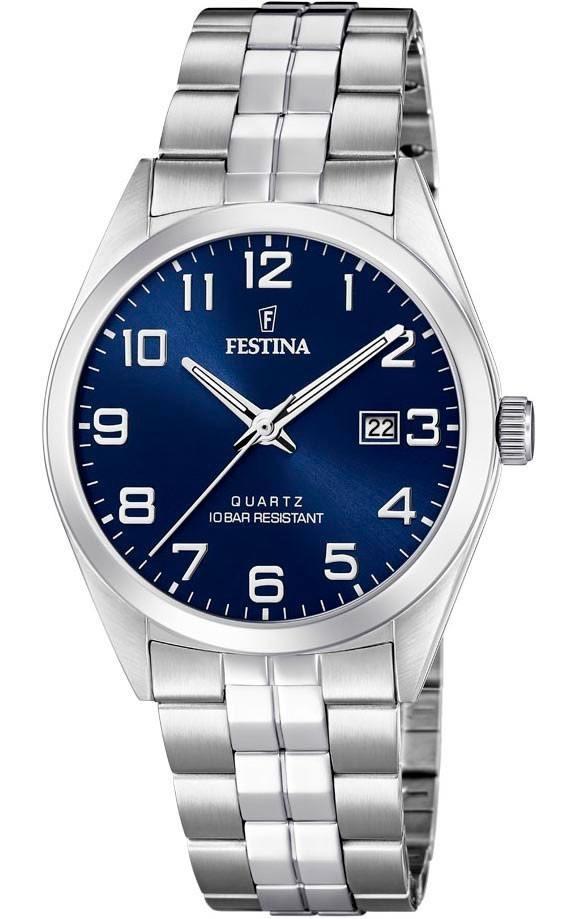 Festina FESTINA Classic Mens - F20437/3 , Silver case with Stainless Steel Bracelet