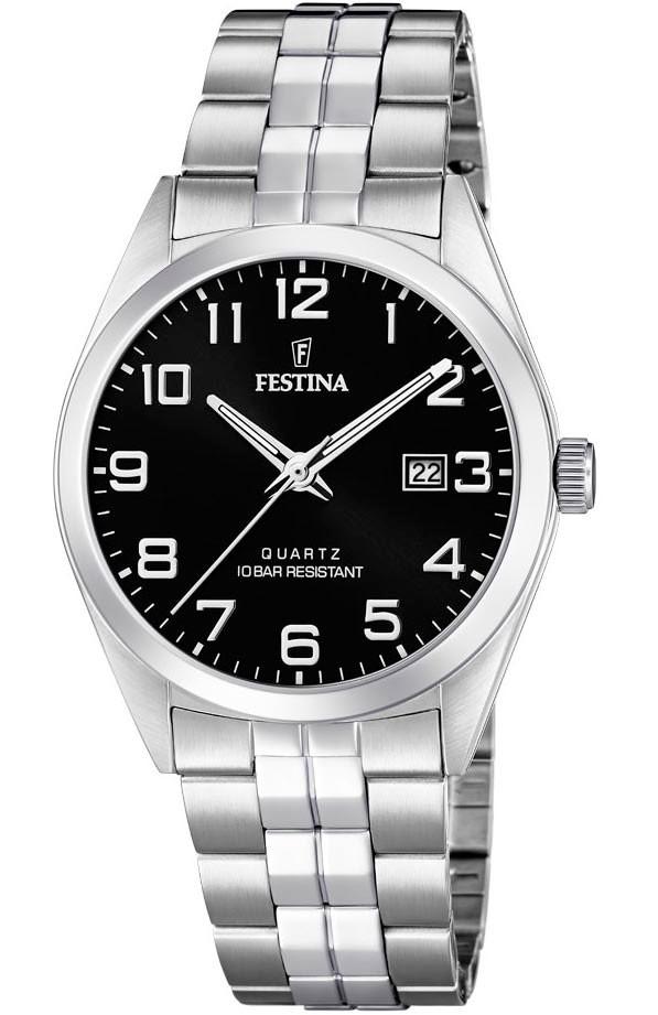 Festina FESTINA Classic Mens - F20437/4 , Silver case with Stainless Steel Bracelet