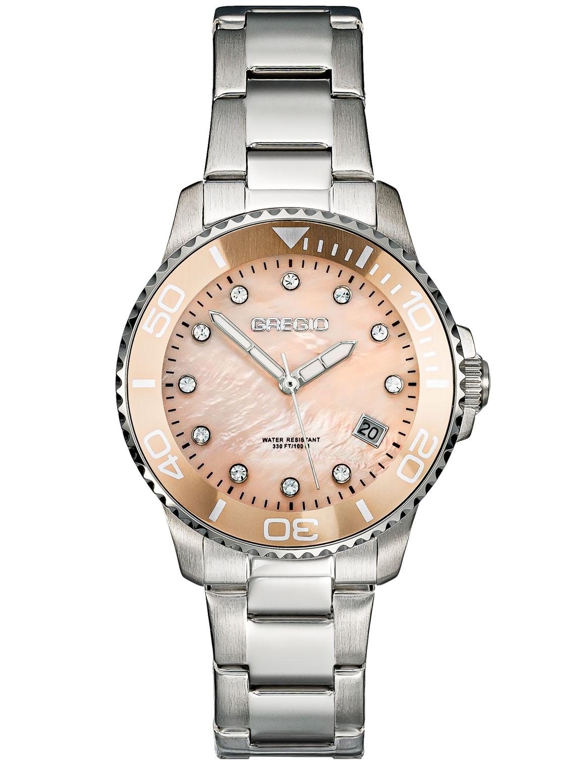  GREGIO Crystals Ladies - GR530011, Silver case with Stainless Steel Bracelet 2025