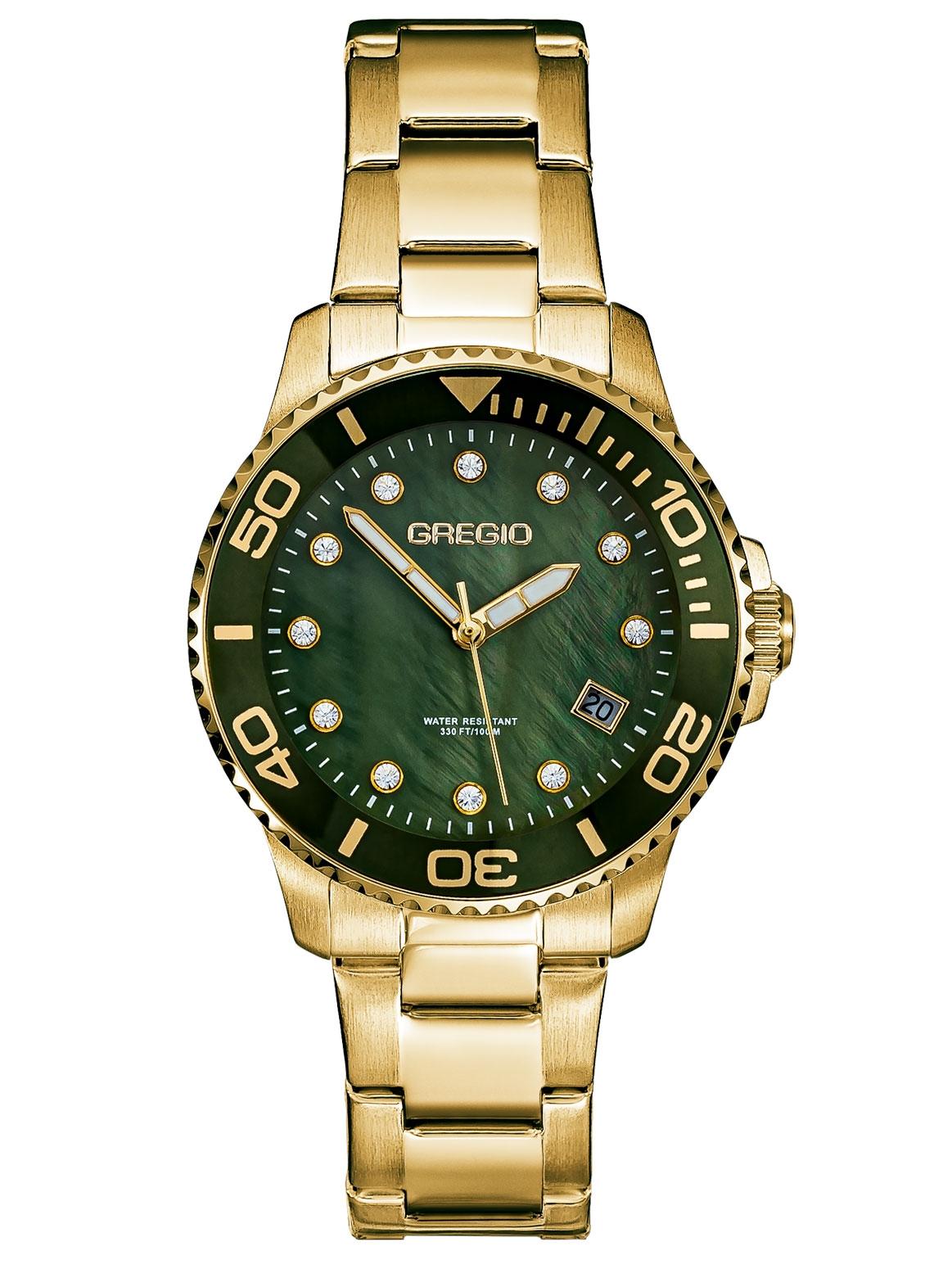  GREGIO Crystals Ladies - GR530021, Gold case with Stainless Steel Bracelet 2025