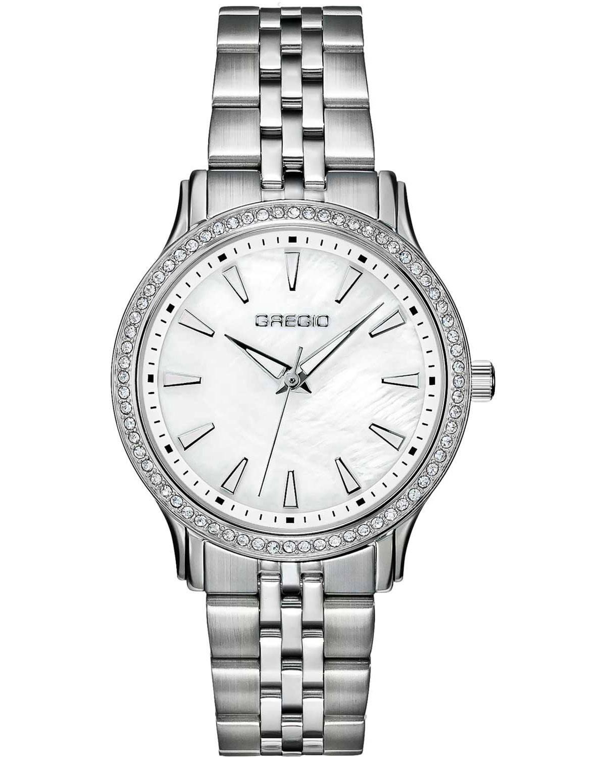  GREGIO Fleur Crystals - GR550010 Silver case with Stainless Steel Bracelet 2025