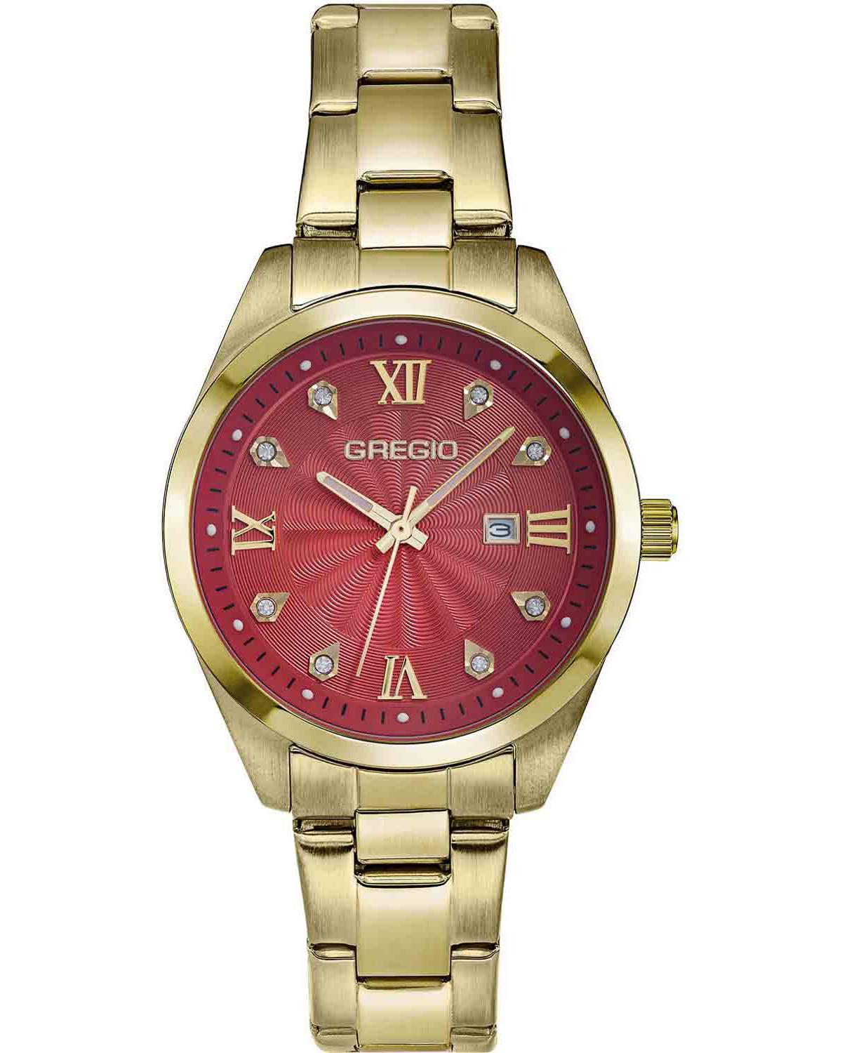  GREGIO Malery Crystals - GR390022, Gold case with Stainless Steel Bracelet 2025