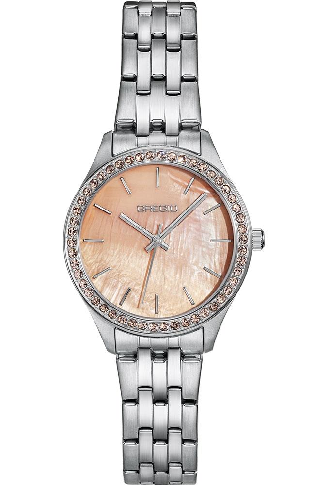  GREGIO Supernova Crystals - GR520011 Silver case with Stainless Steel Bracelet 2025