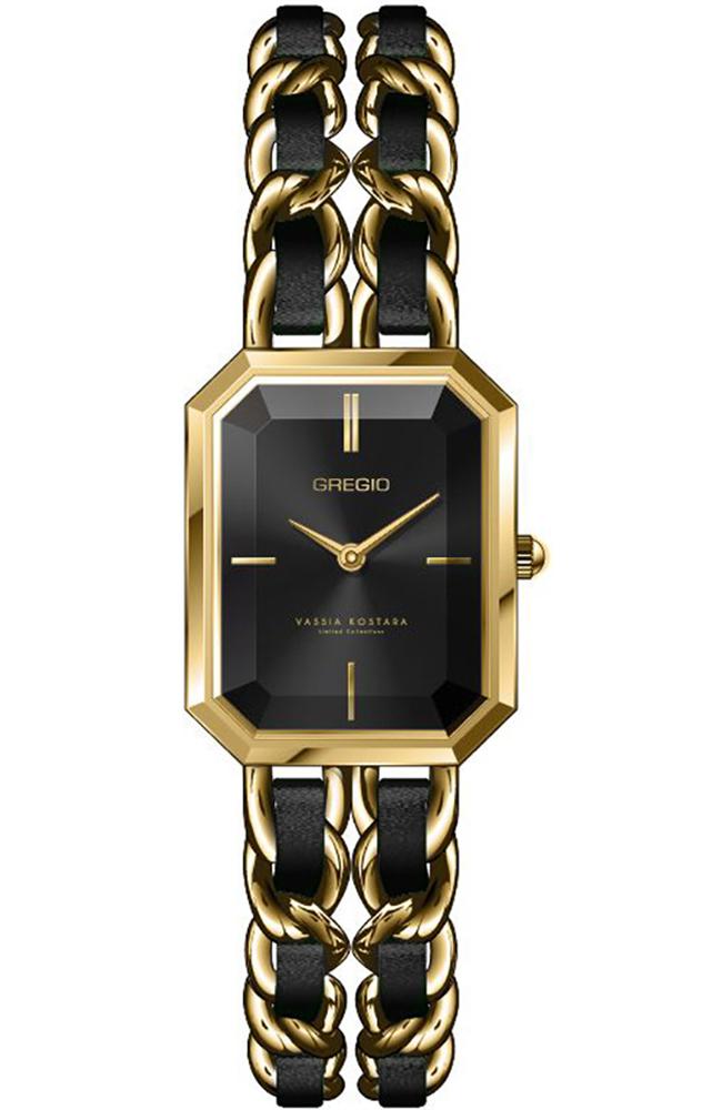  GREGIO Vassia Kostara Collection - VK102024, Gold case with Stainless Steel Bracelet 2025