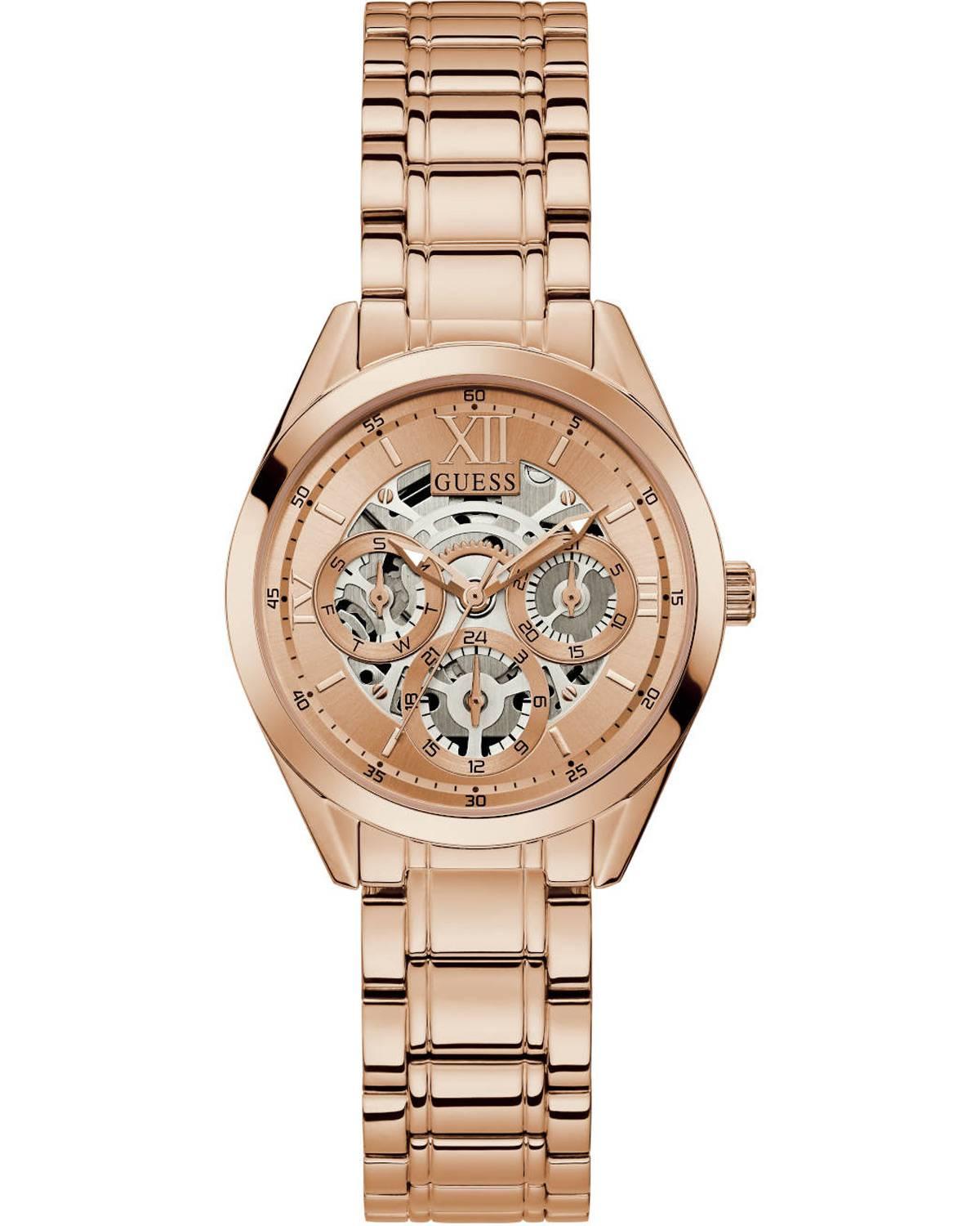  GUESS Clear Cut - GW0253L3 , Rose Gold case with Stainless Steel Bracelet 2025