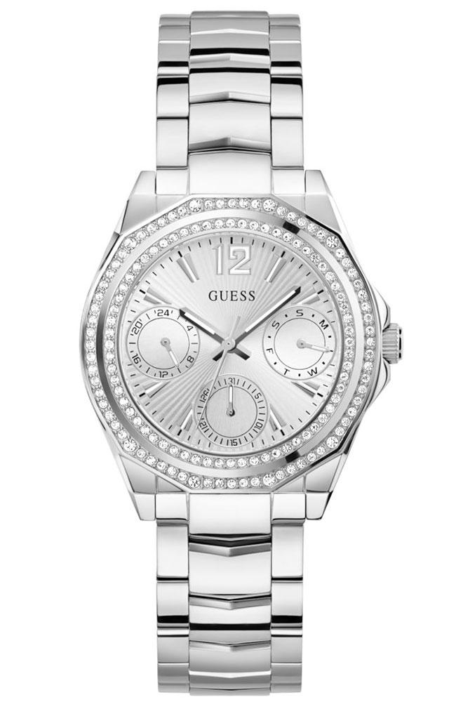  GUESS Ritzy Multifunction Crystals - GW0685L1, Silver ase with Stainless Steel Bracelet 2025