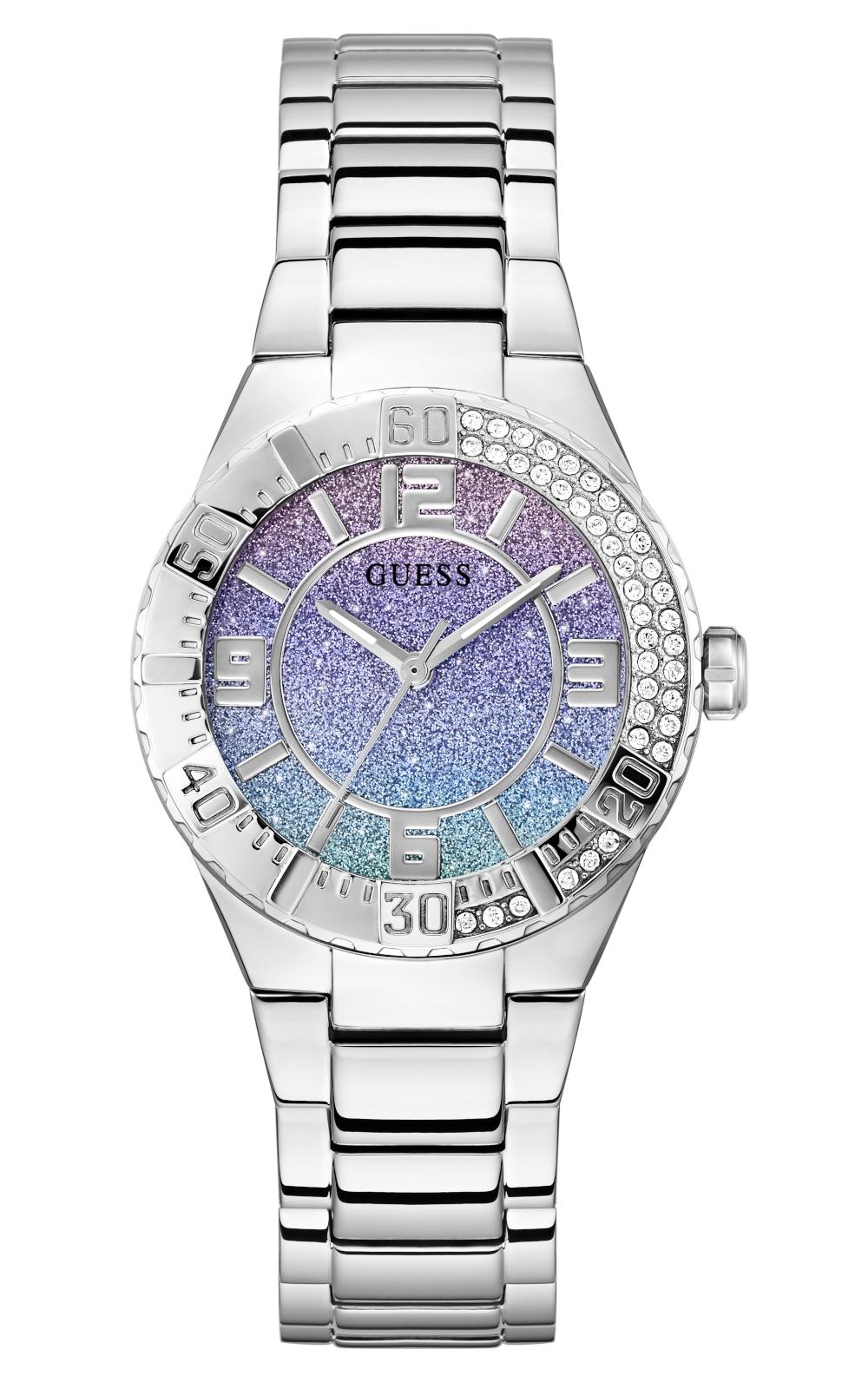  GUESS Sangria Crystals - GW0882L1, Silver case with Stainless Steel Bracelet 2025