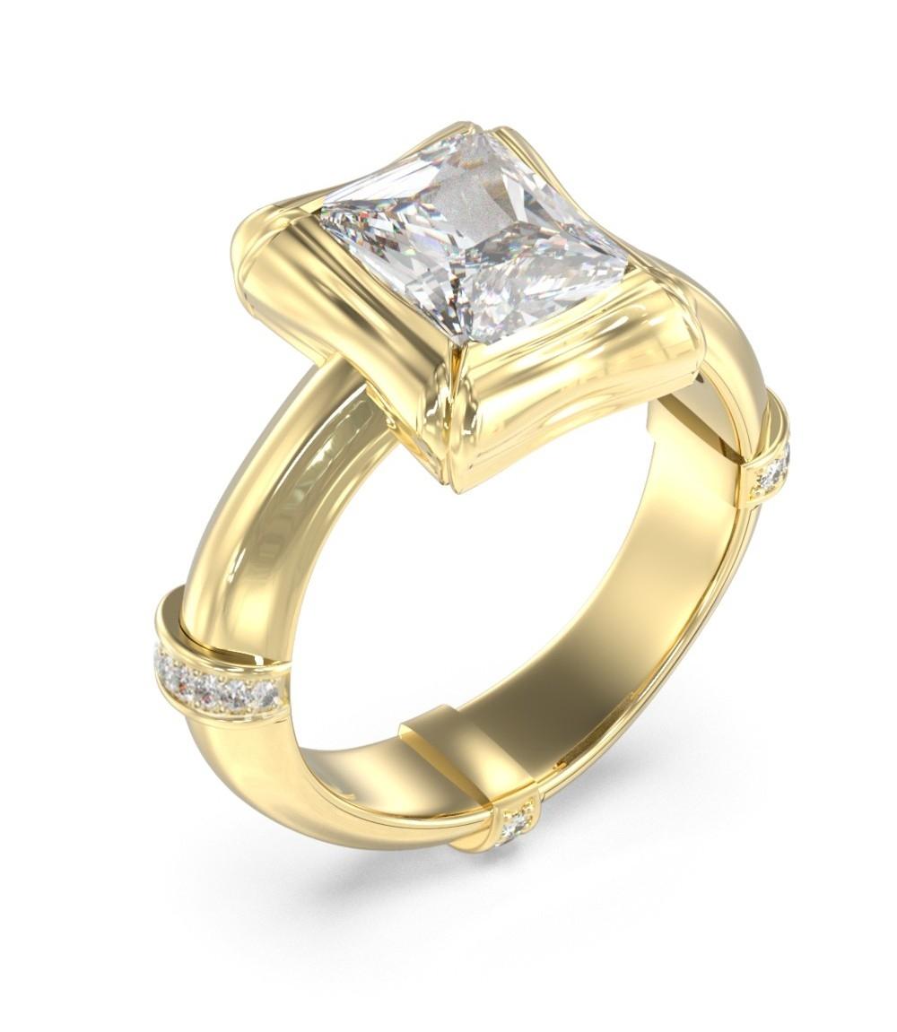  GUESS STEEL Δαχτυλίδι από Ανοξείδωτο ατσάλι Gold JUBR05173JWYG/54 2025