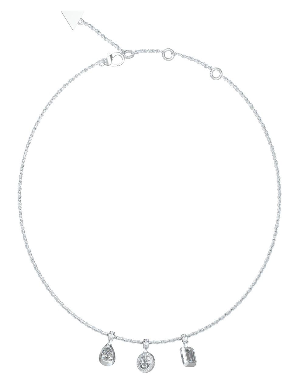  GUESS STEEL Κολιέ από Ανοξείδωτο ατσάλι Silver JUBN05240JWRHT/U 2025