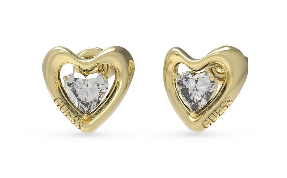  GUESS STEEL Σκουλαρίκια από Ανοξείδωτο ατσάλι Gold JUBE05024JWYGT/U 2025
