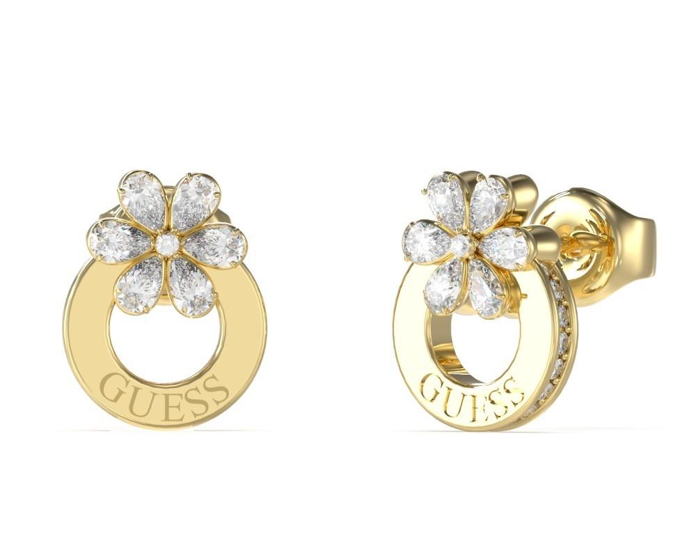  GUESS STEEL Σκουλαρίκια από Ανοξείδωτο ατσάλι Gold JUBE05108JWYGT/U 2025