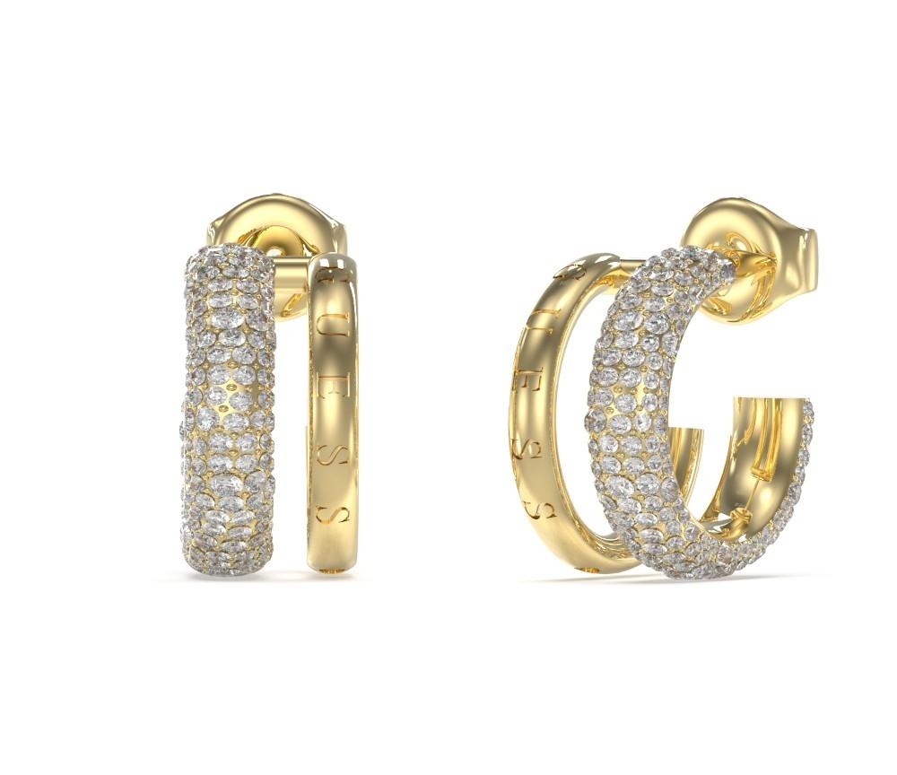  GUESS STEEL Σκουλαρίκια από Ανοξείδωτο ατσάλι Gold JUBE05197JWYGT/U 2025