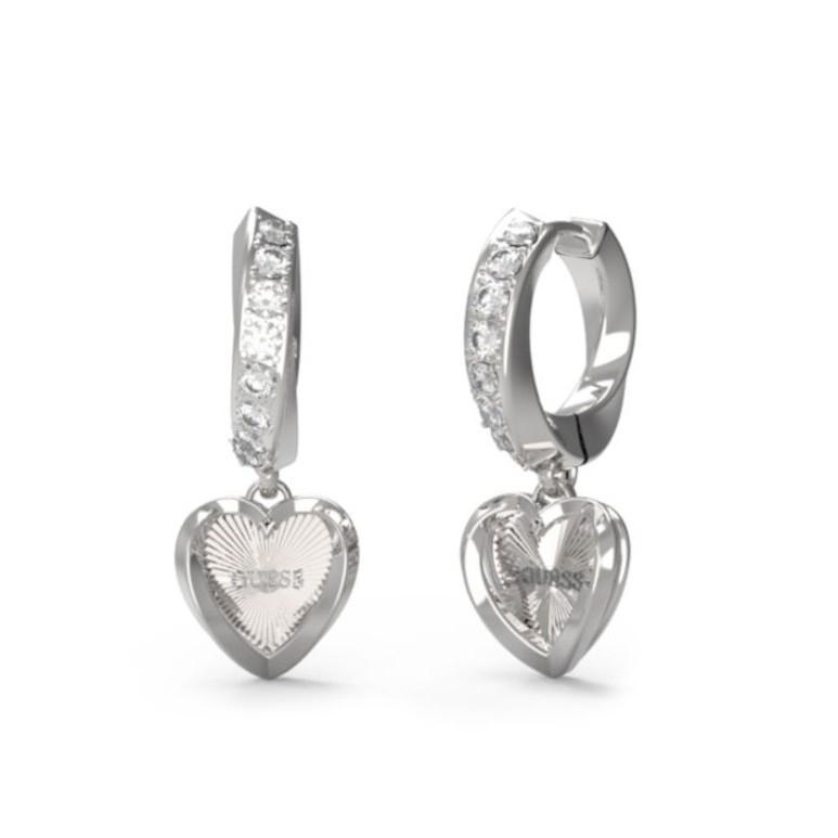  GUESS STEEL Σκουλαρίκια από Ανοξείδωτο ατσάλι Silver JUBE04615JWRHT/U 2025