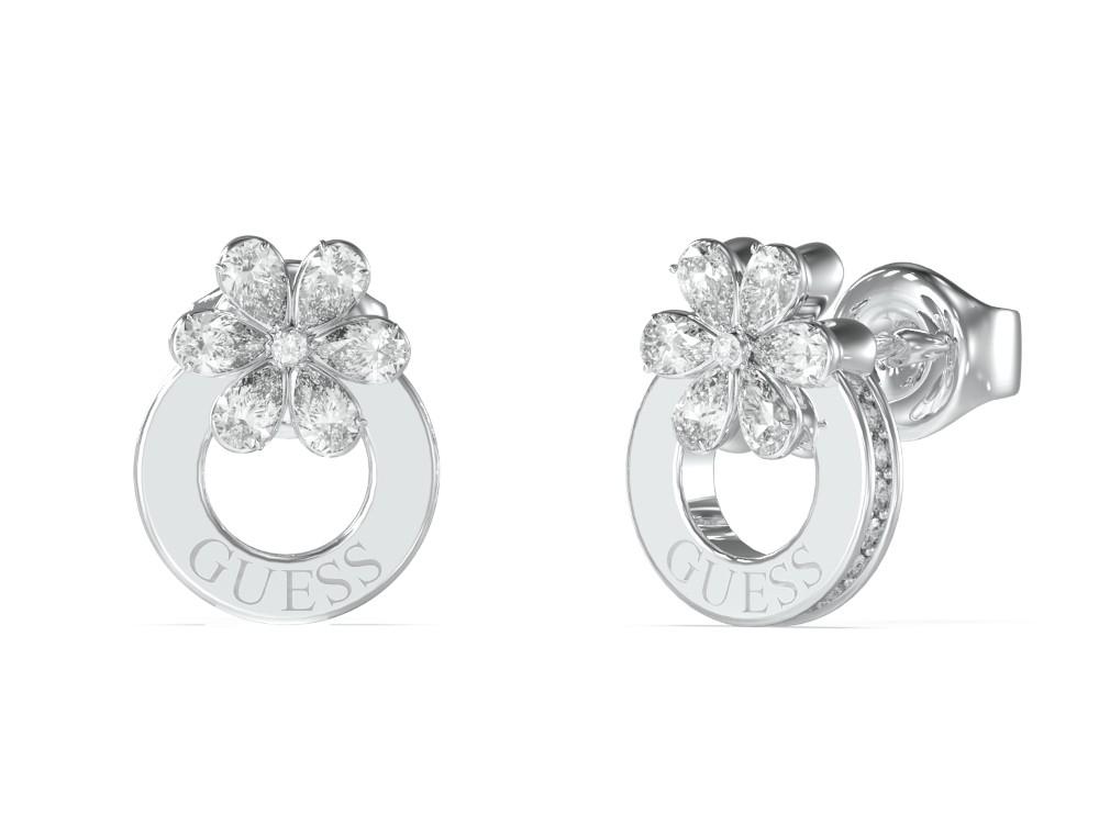  GUESS STEEL Σκουλαρίκια από Ανοξείδωτο ατσάλι Silver JUBE05108JWRHT/U 2025